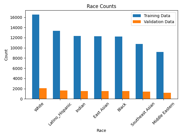 Race Counts by Dataset